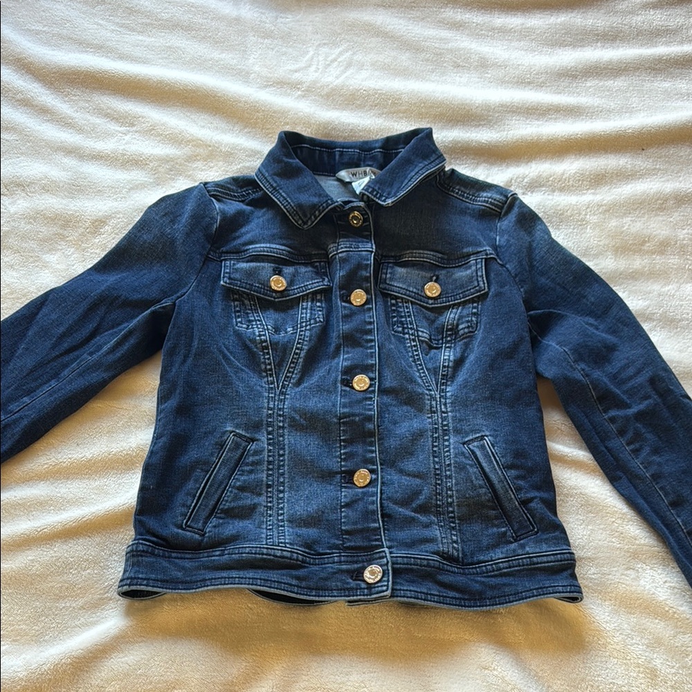 White House Black Market Kids Blue Jean Jacket